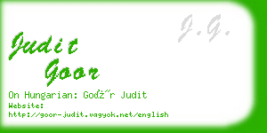 judit goor business card